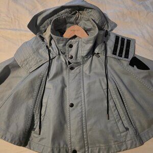 Burberry Bleached Cotton Hooded Capelet